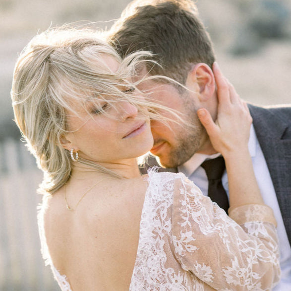 Cairn | 3 Carat Diamond Inside Outside Hoop Earrings