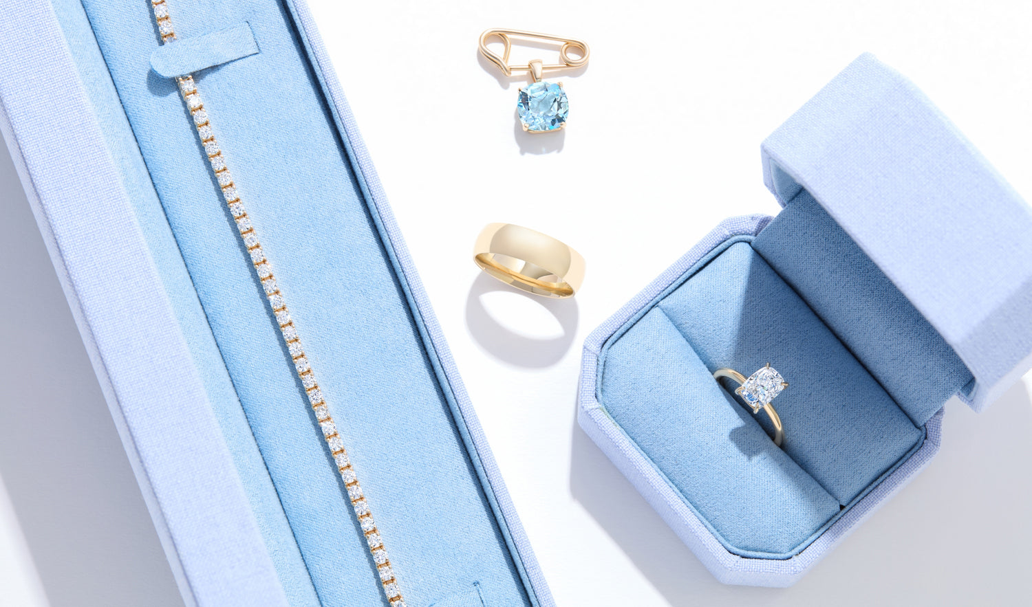 Elongated Cushion Lab Grown Engagement Ring