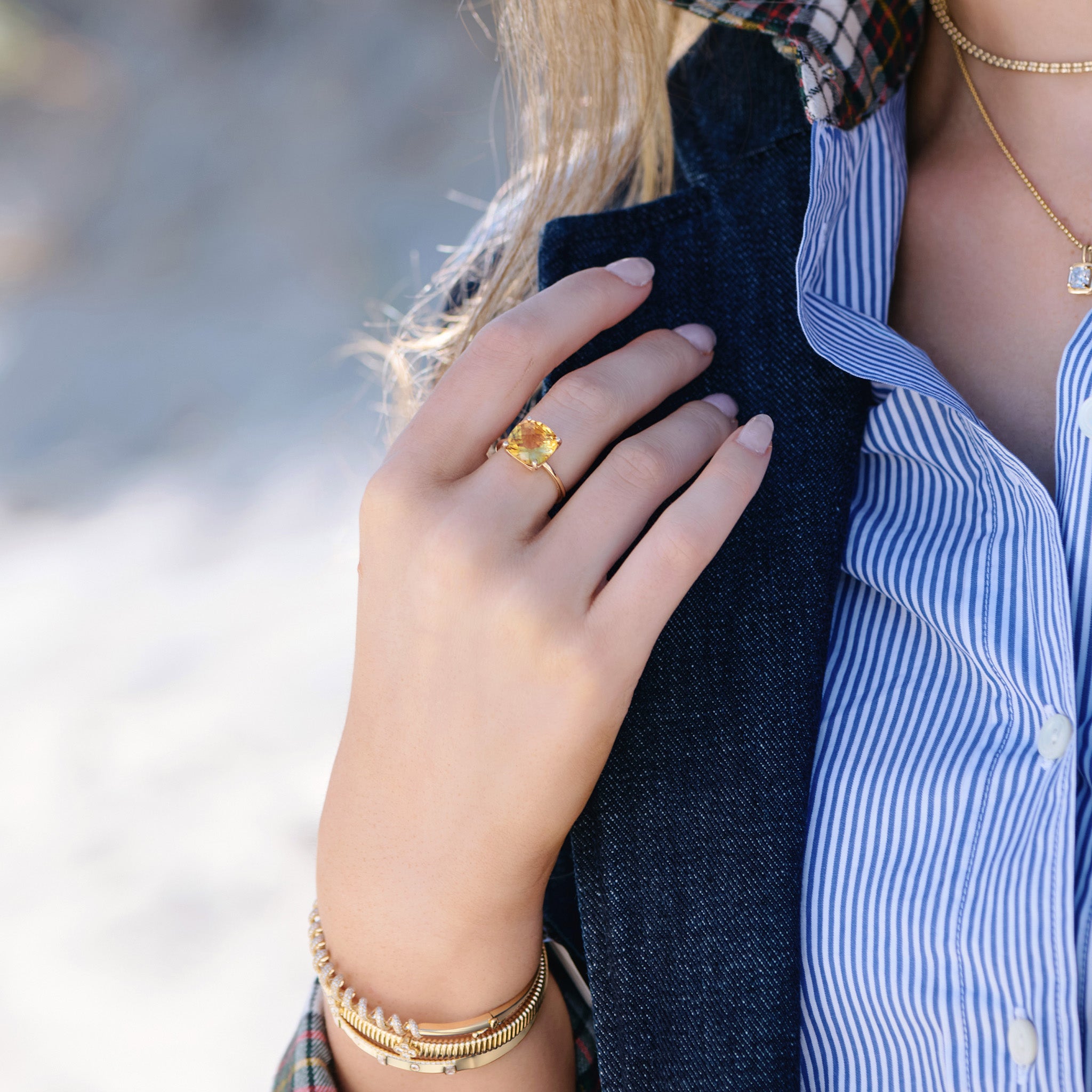 Cove | Citrine | Rhode Island, Gilded Gold