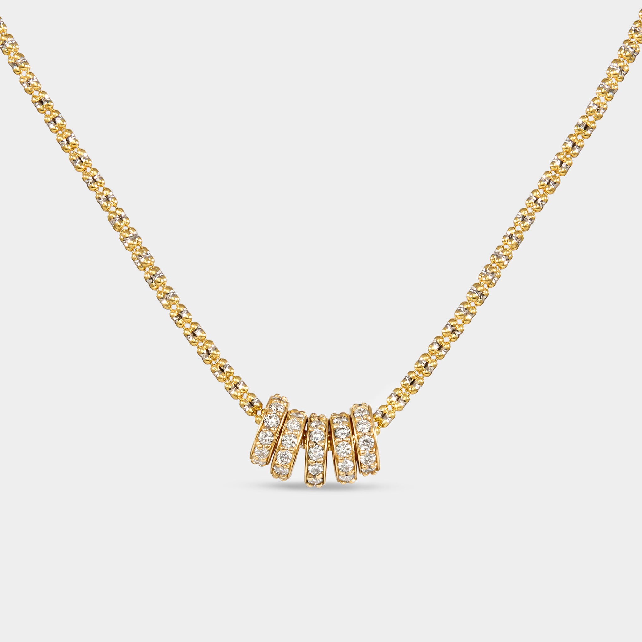 Diamond Rondelle Beads