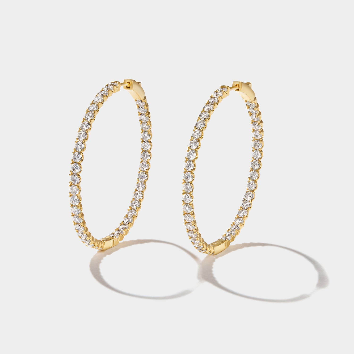 Lab Grown Diamond Hoop Earrings
