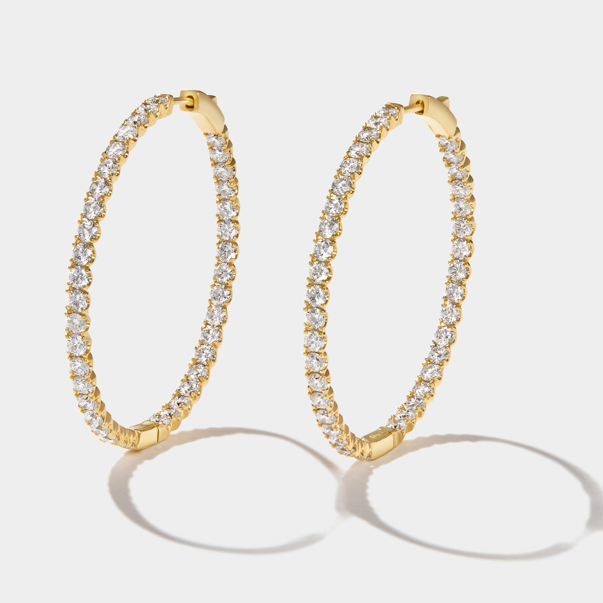 Lab Grown Diamond Hoop Earrings