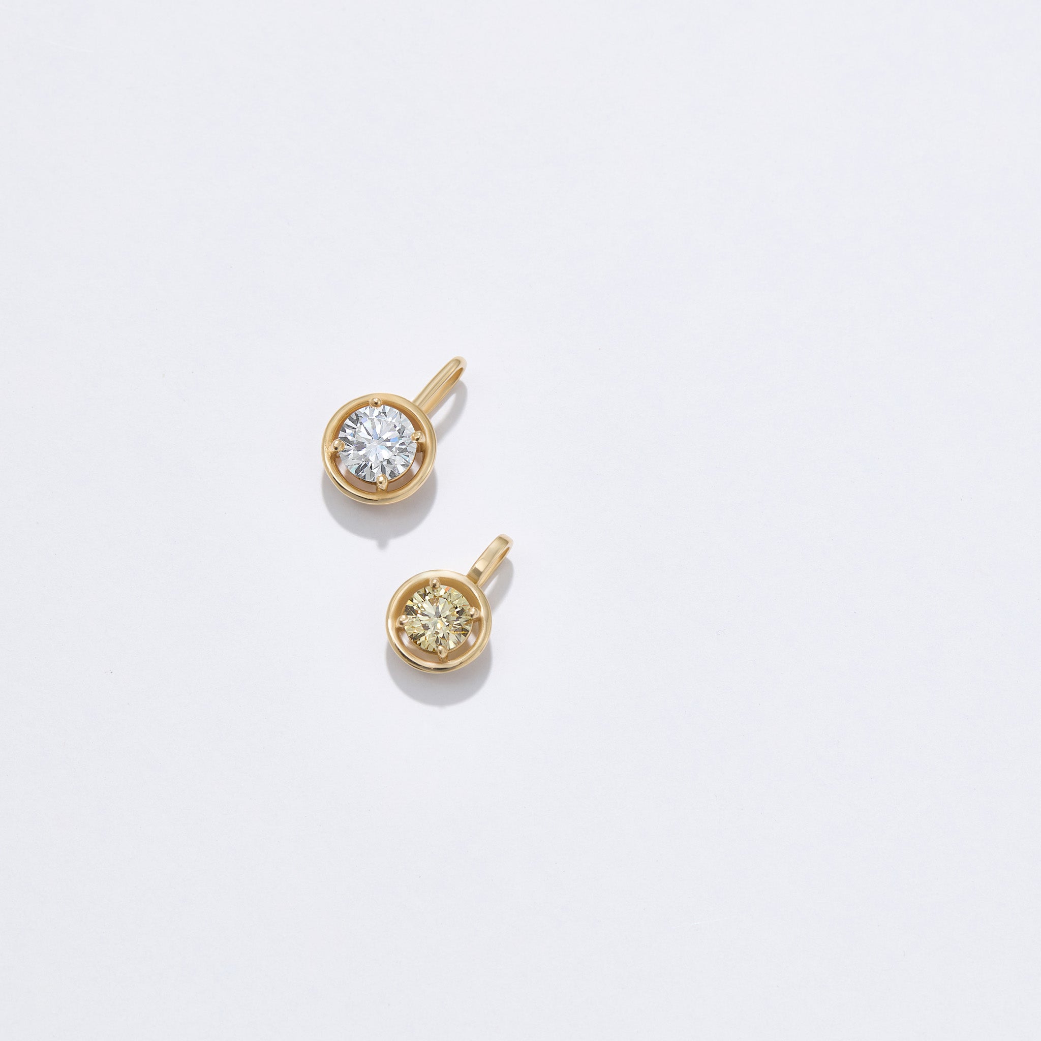 A yellow lab grown diamond made in the USA