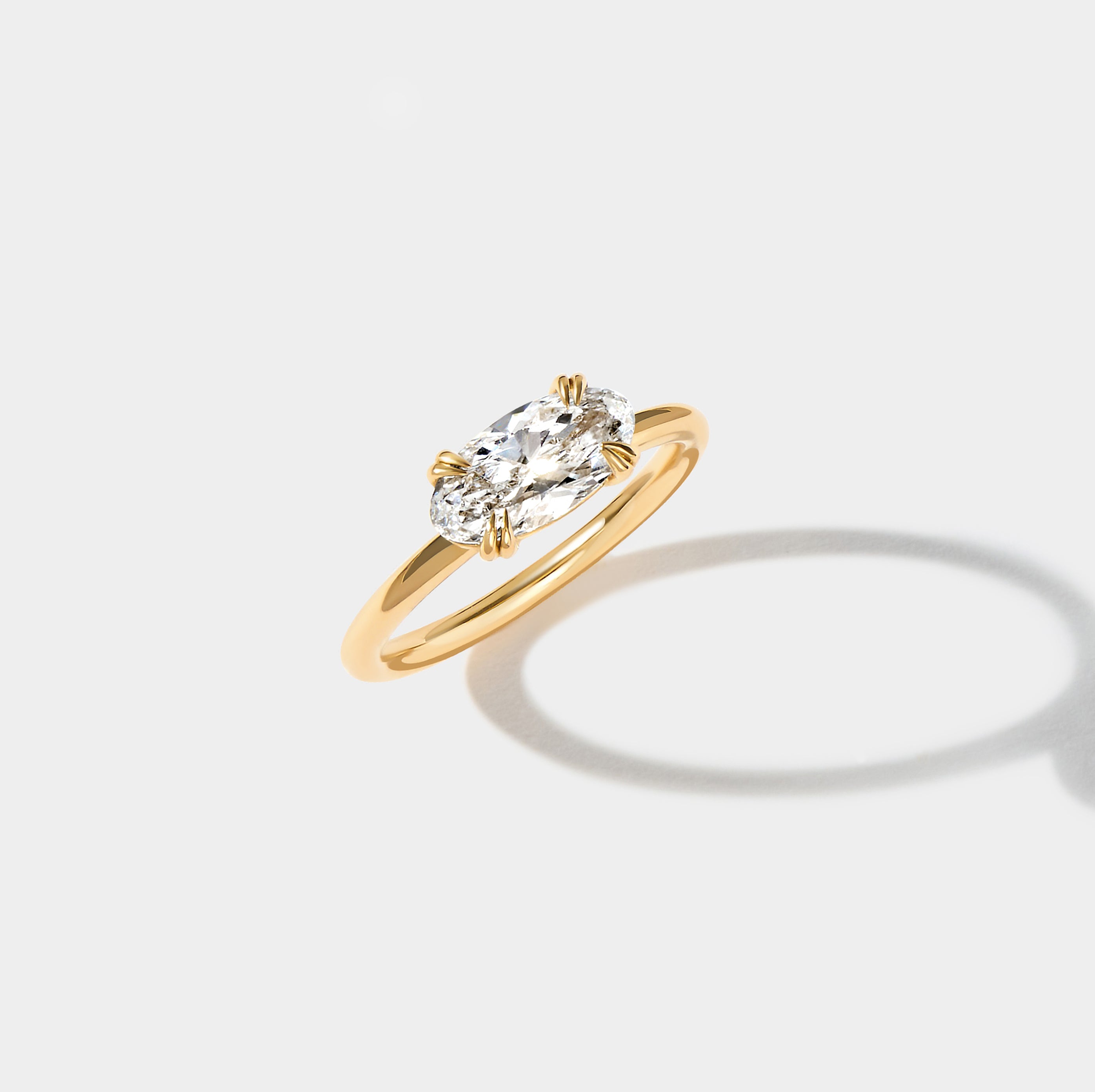 Aurora East-West Marquise Diamond Ring