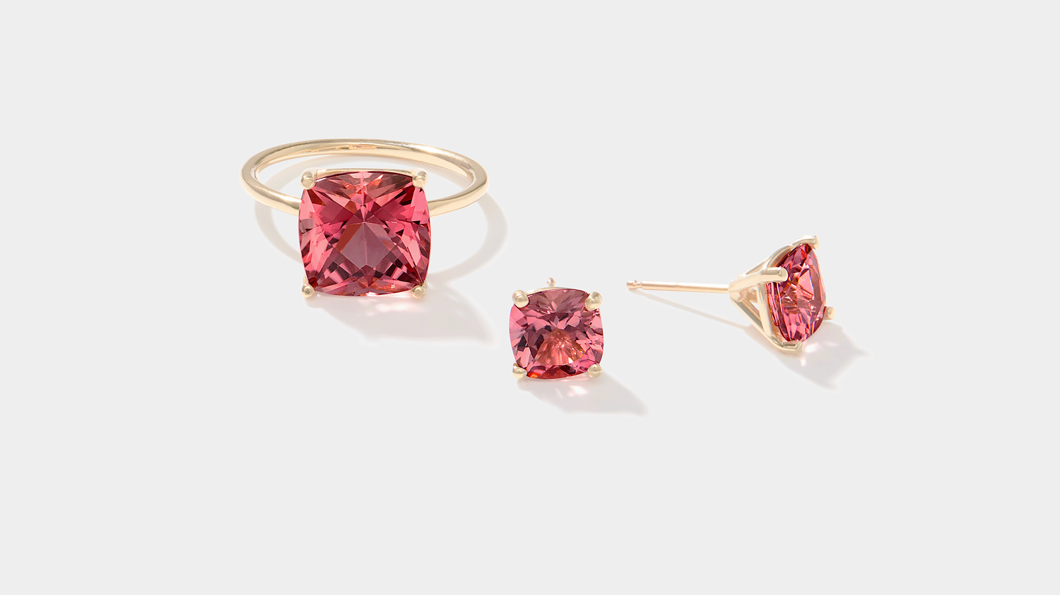 Tide | Pink Tourmaline Earrings | Nantucket Red