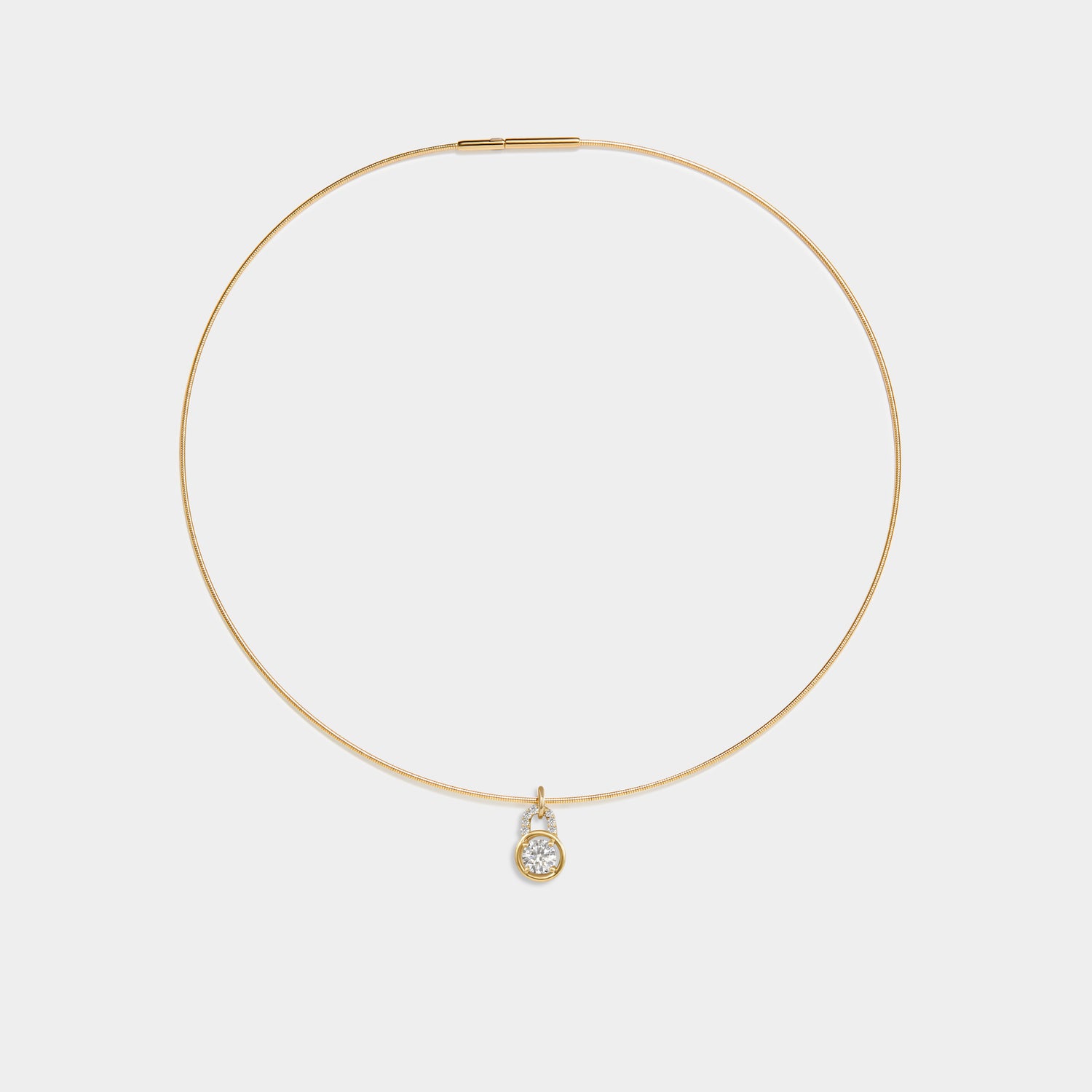 Seacoast Omega Chain Necklace – 14k Yellow Gold (16")