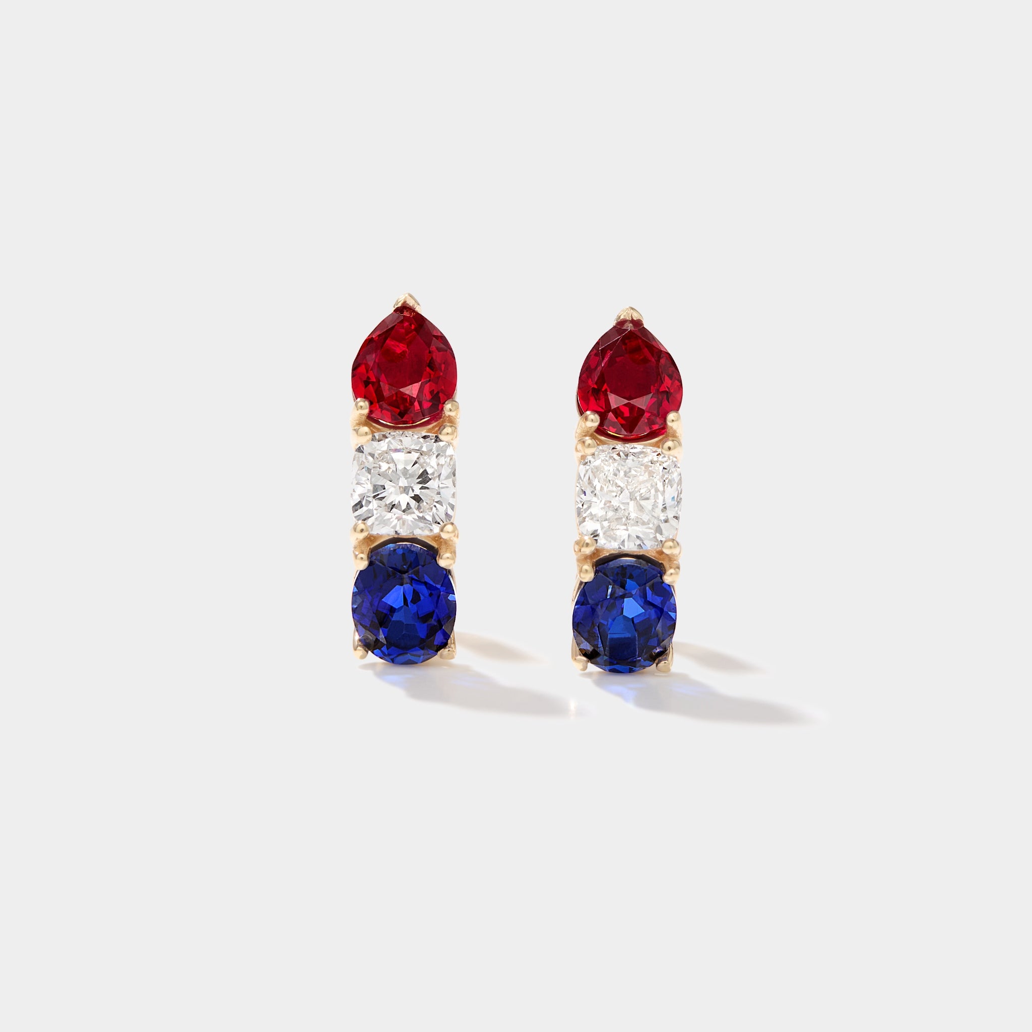 America250™ Signature Gemstone Hoop Earrings