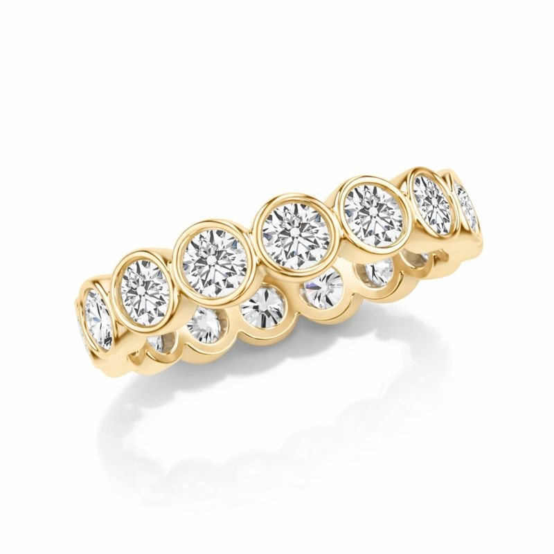 Round Bezel Eternity Band