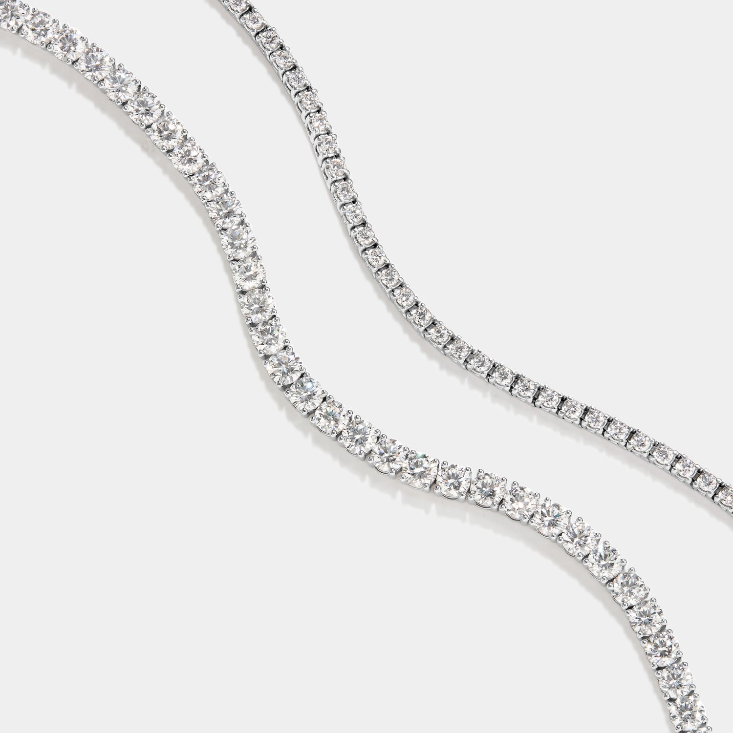 3 cttw vs. 8 cttw tennis bracelet