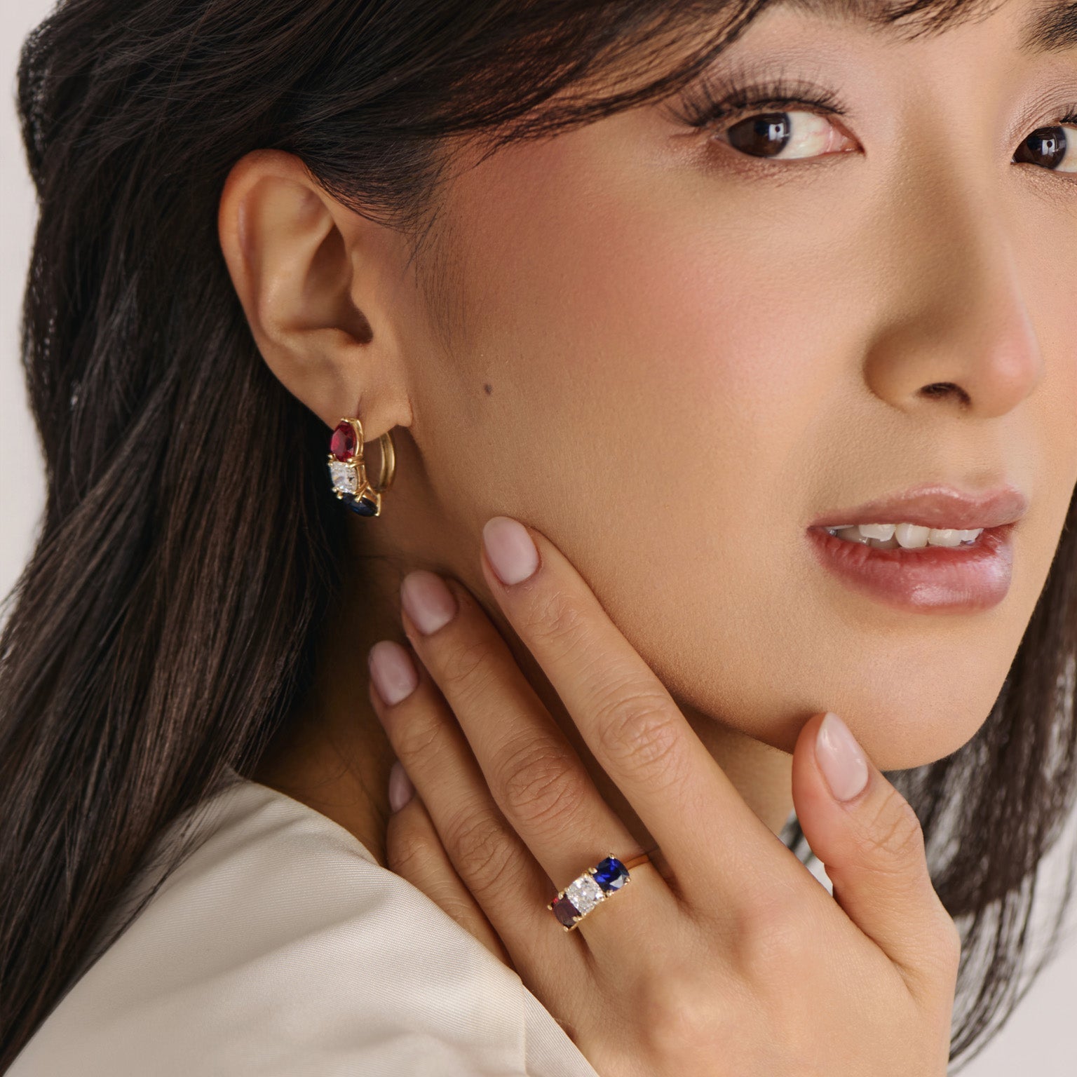 Luxury America 250 ring in solid 14k gold by Cove Fine Jewelry, commemorative fine jewelry celebrating 250 years of American independence