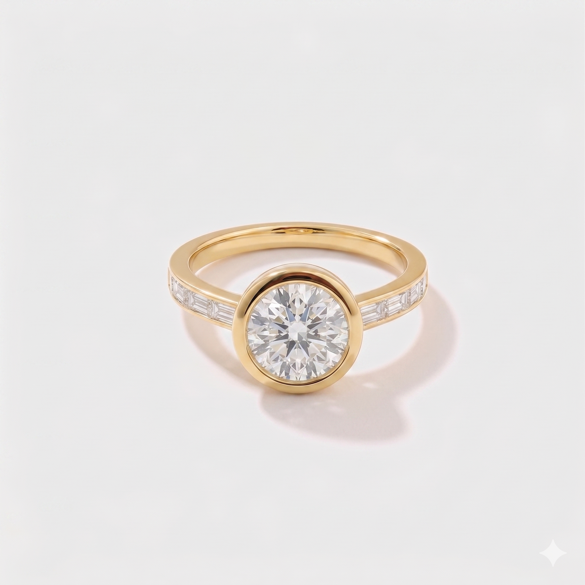 Channel Set Lab Grown Diamond Engagement Ring