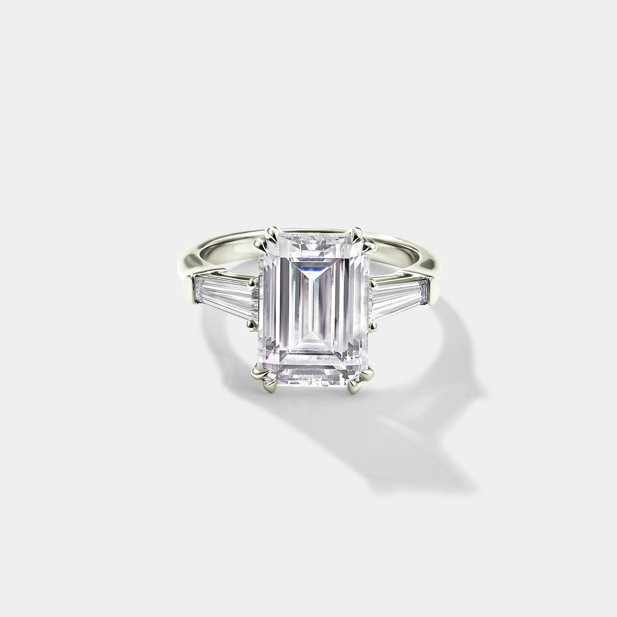 white gold lab grown diamond engagement ring