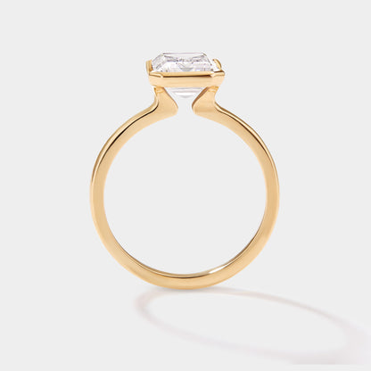 yellow gold lab grown diamond engagement ring