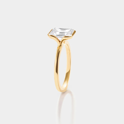 yellow gold lab grown diamond engagement ring