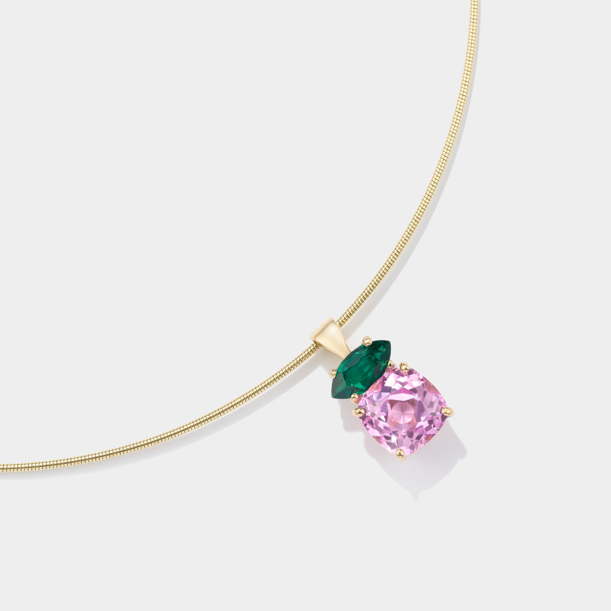 14k Gold Flexible Omega Chain Necklace