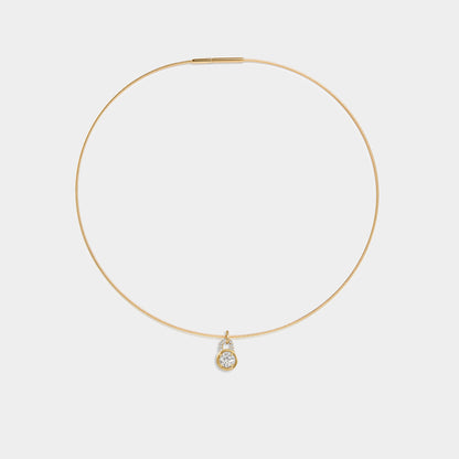 16-inch flexible Omega chain necklace in 14k yellow gold
