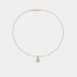 16-inch flexible Omega chain necklace in 14k yellow gold