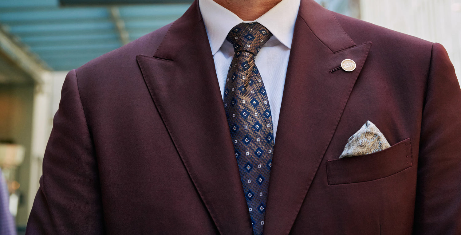 Man wearing a America250 Lapel Pin 