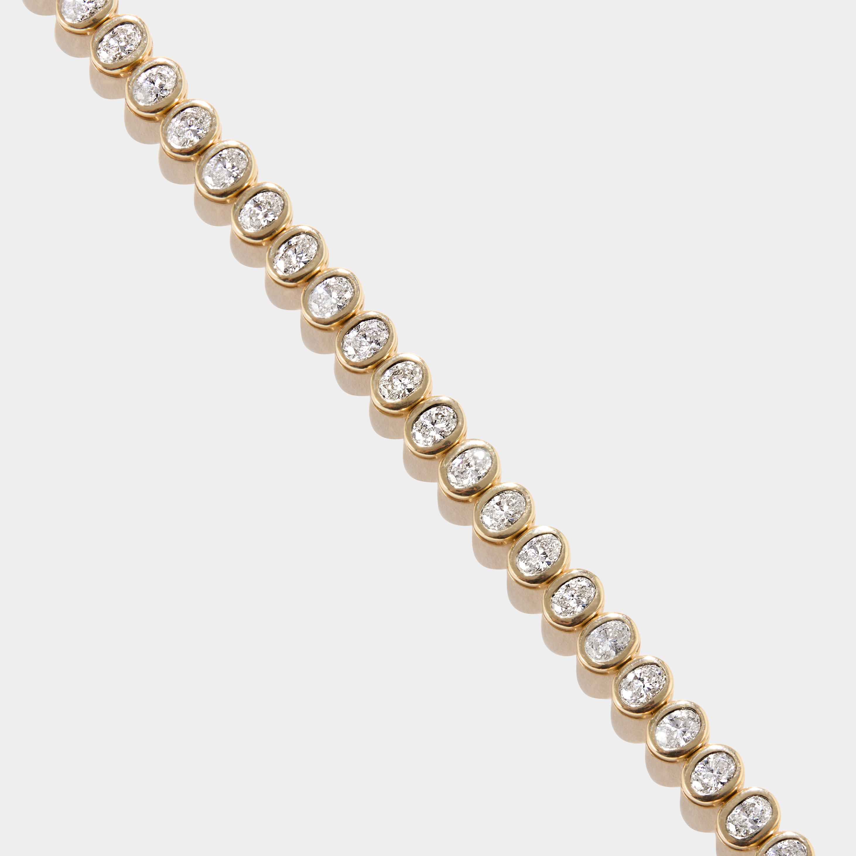 Oval Bezel Tennis Bracelet