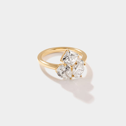 yellow gold lab grown diamond engagement ring