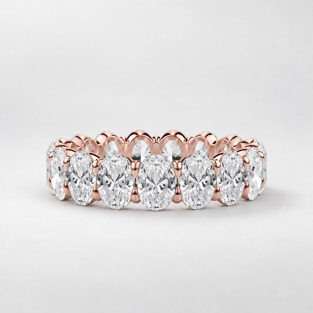 Oval Lab-Grown Diamond Eternity Band