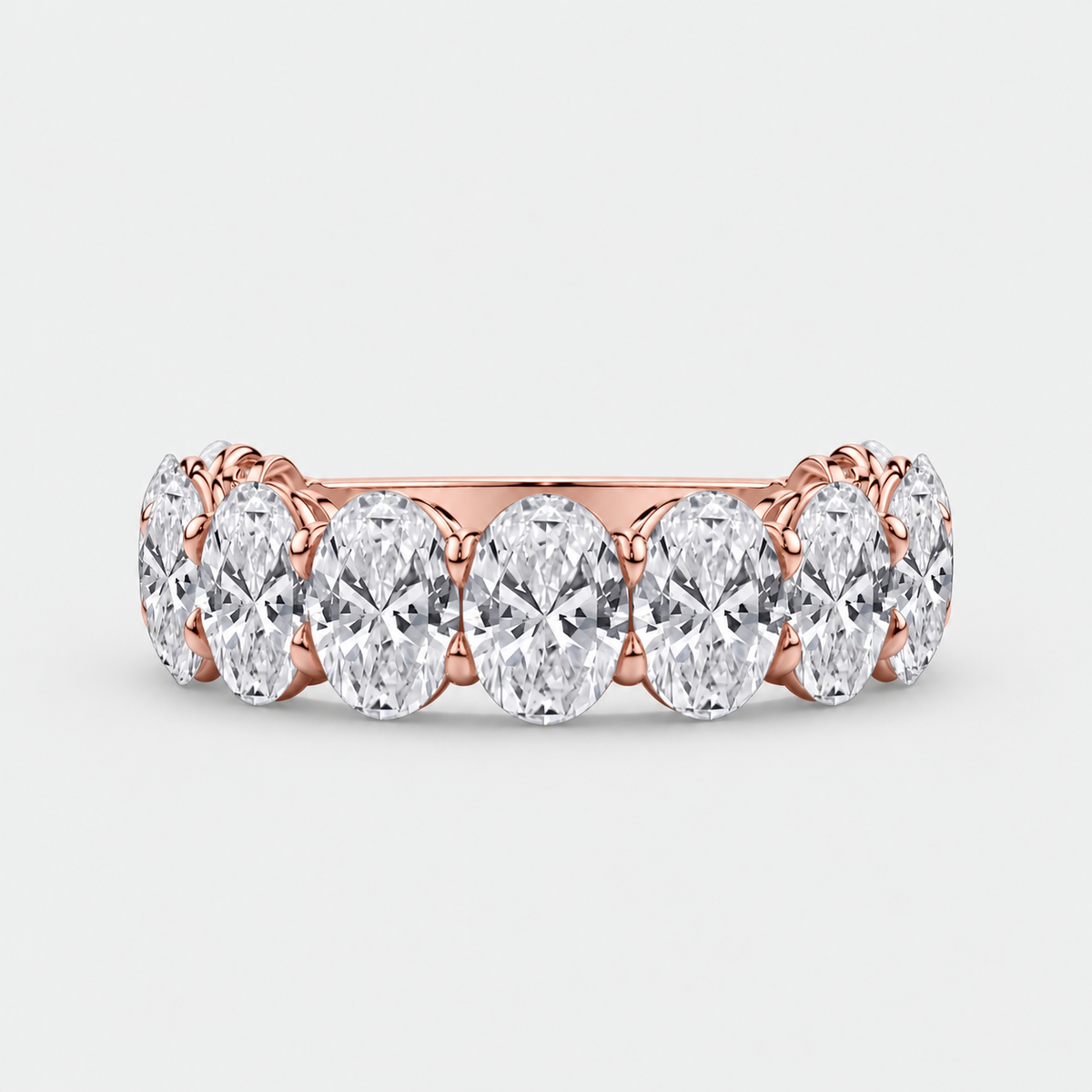 Oval Lab-Grown Diamond Eternity Band