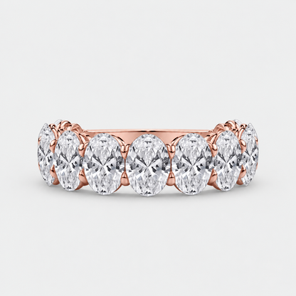Oval Lab-Grown Diamond Eternity Band