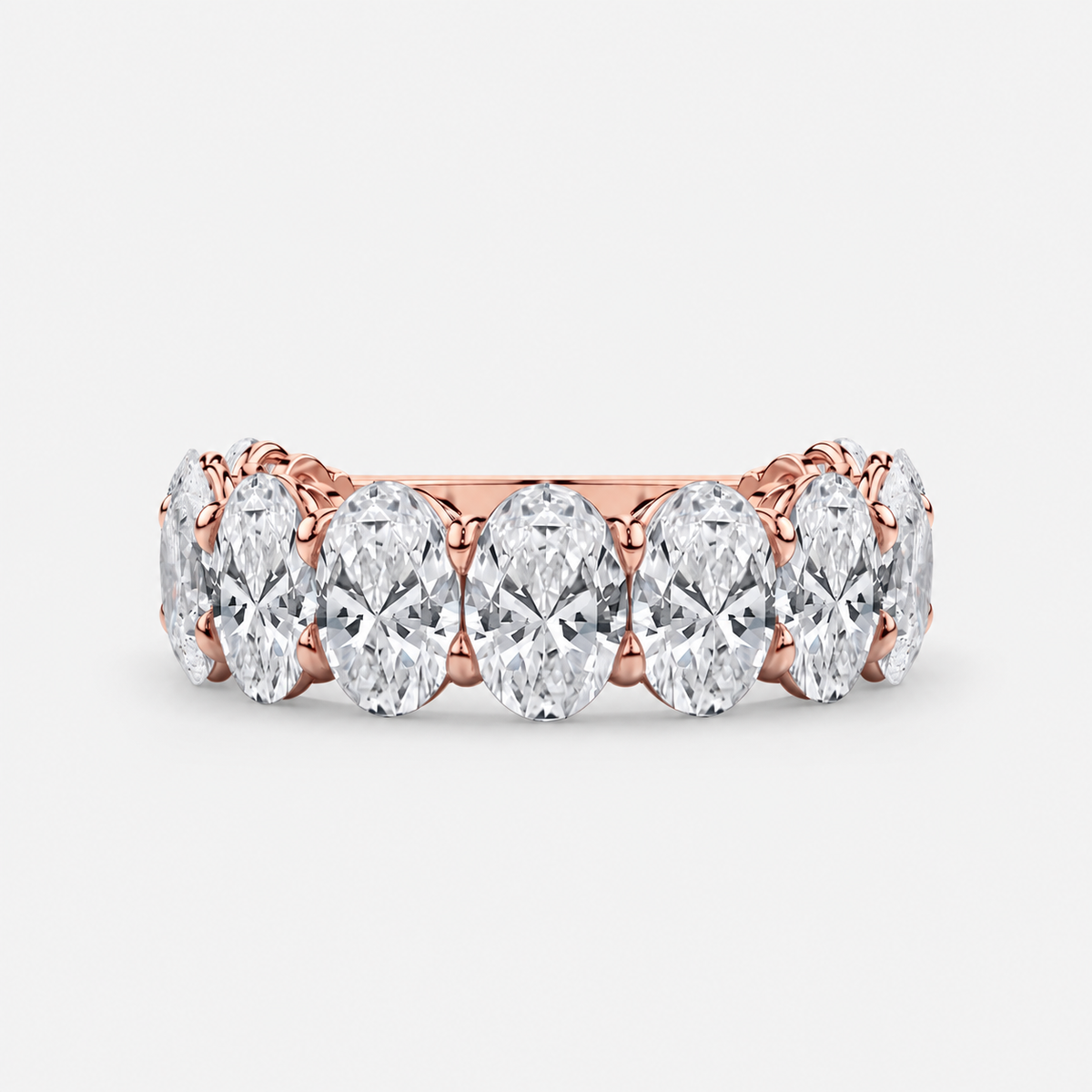 Oval Lab-Grown Diamond Eternity Band