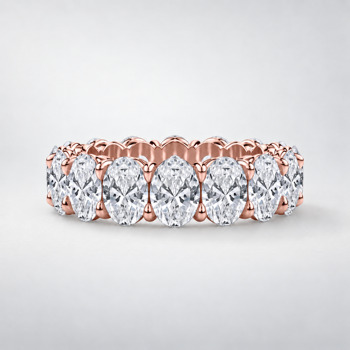 Oval Lab-Grown Diamond Eternity Band