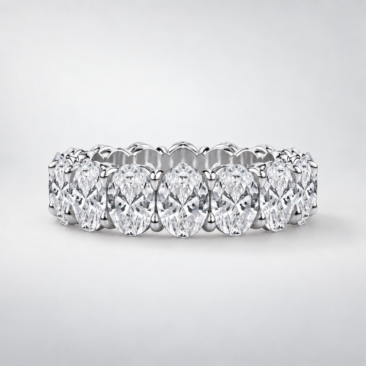 Oval Lab-Grown Diamond Eternity Band