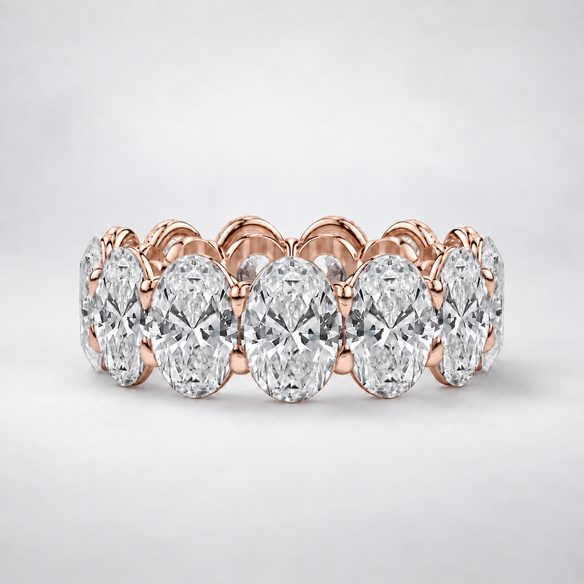 Oval Lab-Grown Diamond Eternity Band