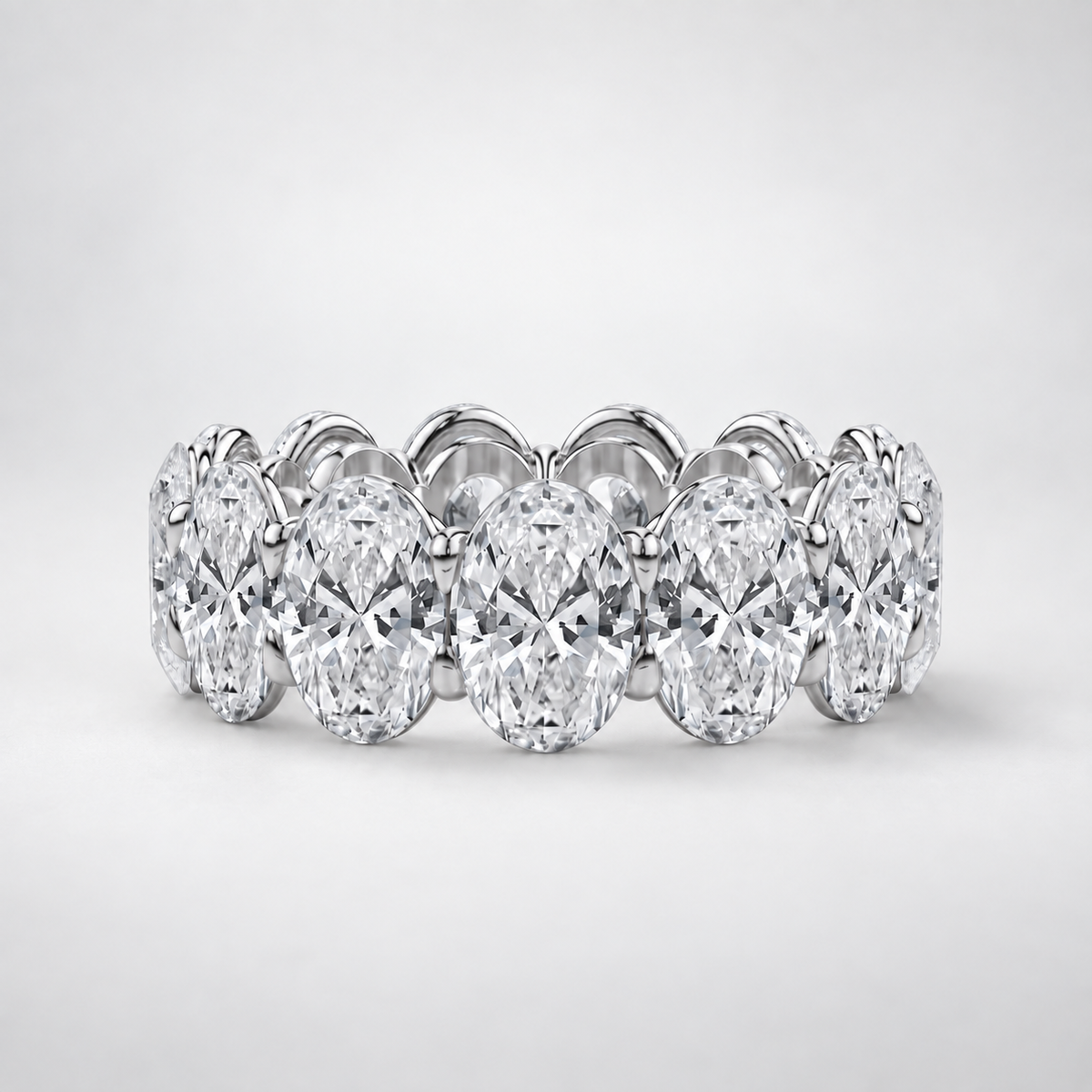 Oval Lab-Grown Diamond Eternity Band