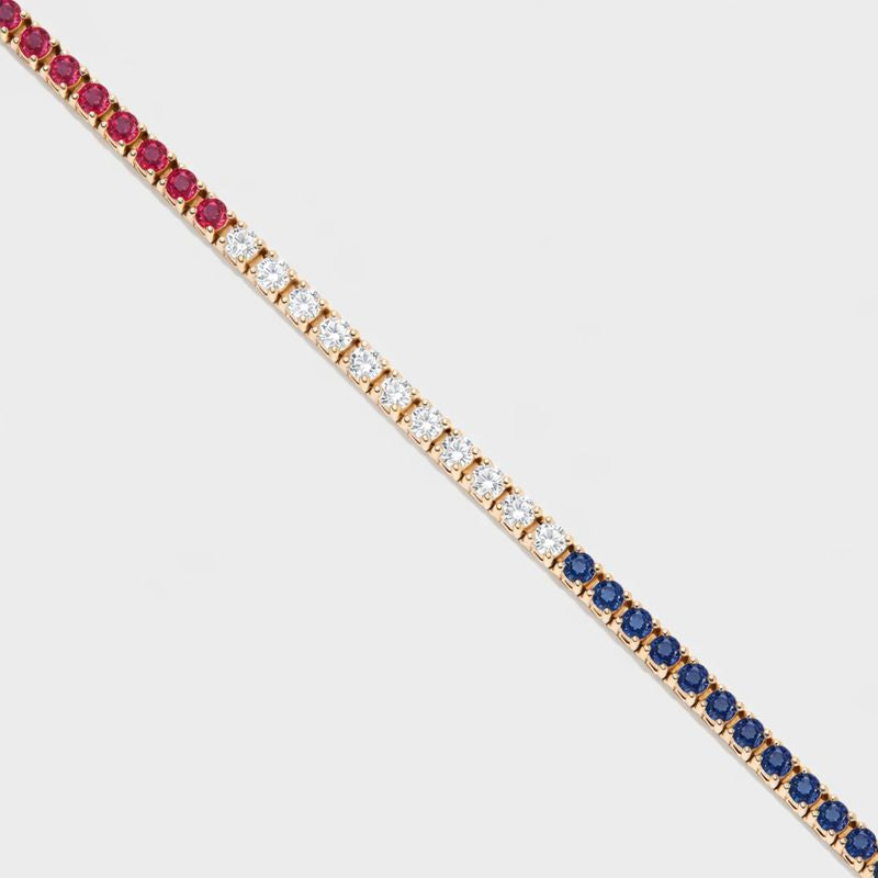 Red, White &amp; Blue Tennis Bracelet | Made in the USA