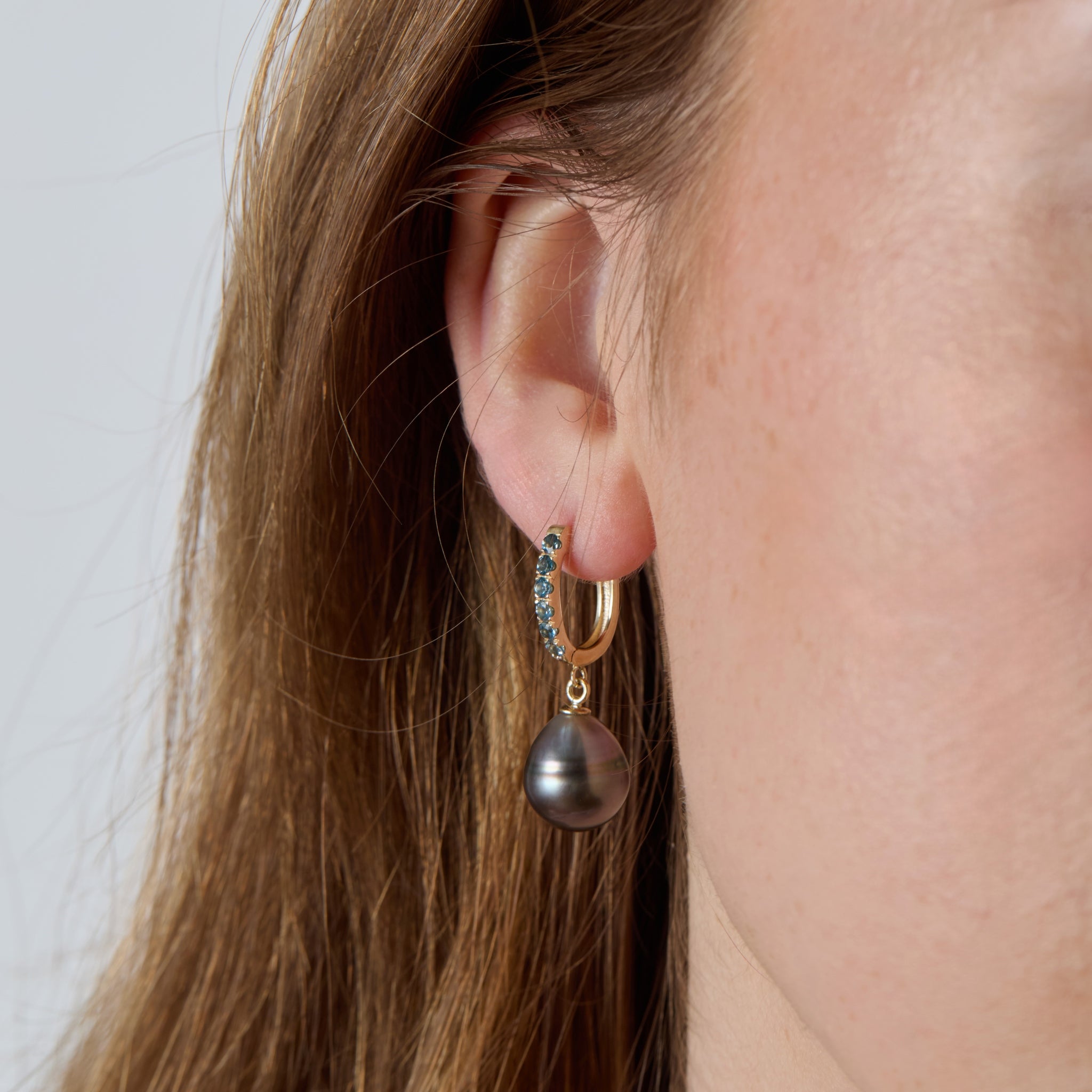 Pacific Blue Tahitian Hoops