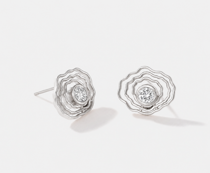 Bayside Oyster Diamond Studs