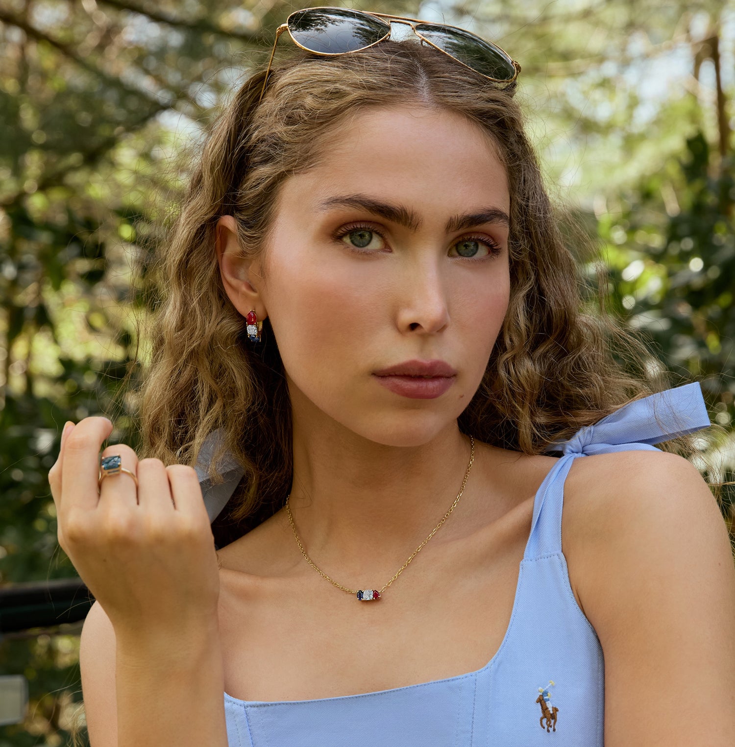 Americana Signature Hoop Earrings