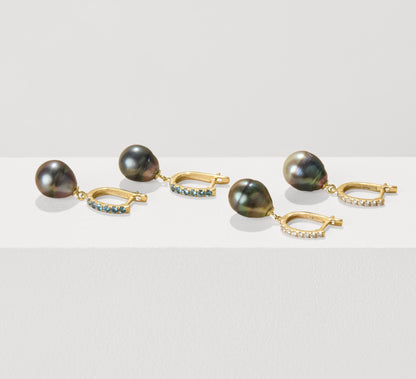 Pacific Blue Tahitian Hoops