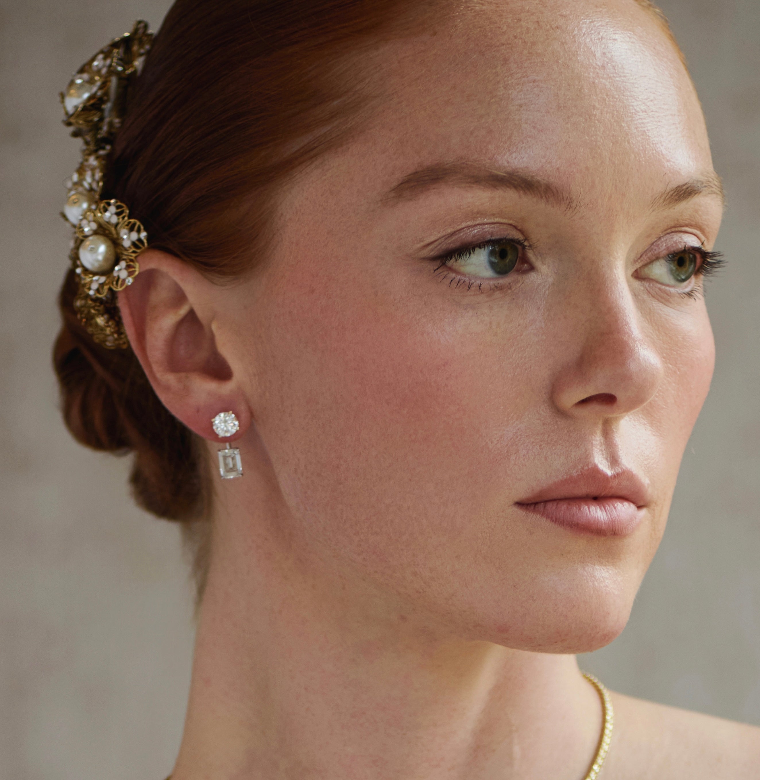 Emerald Ebb &amp; Flow Lab-Grown Diamond Earring Jackets