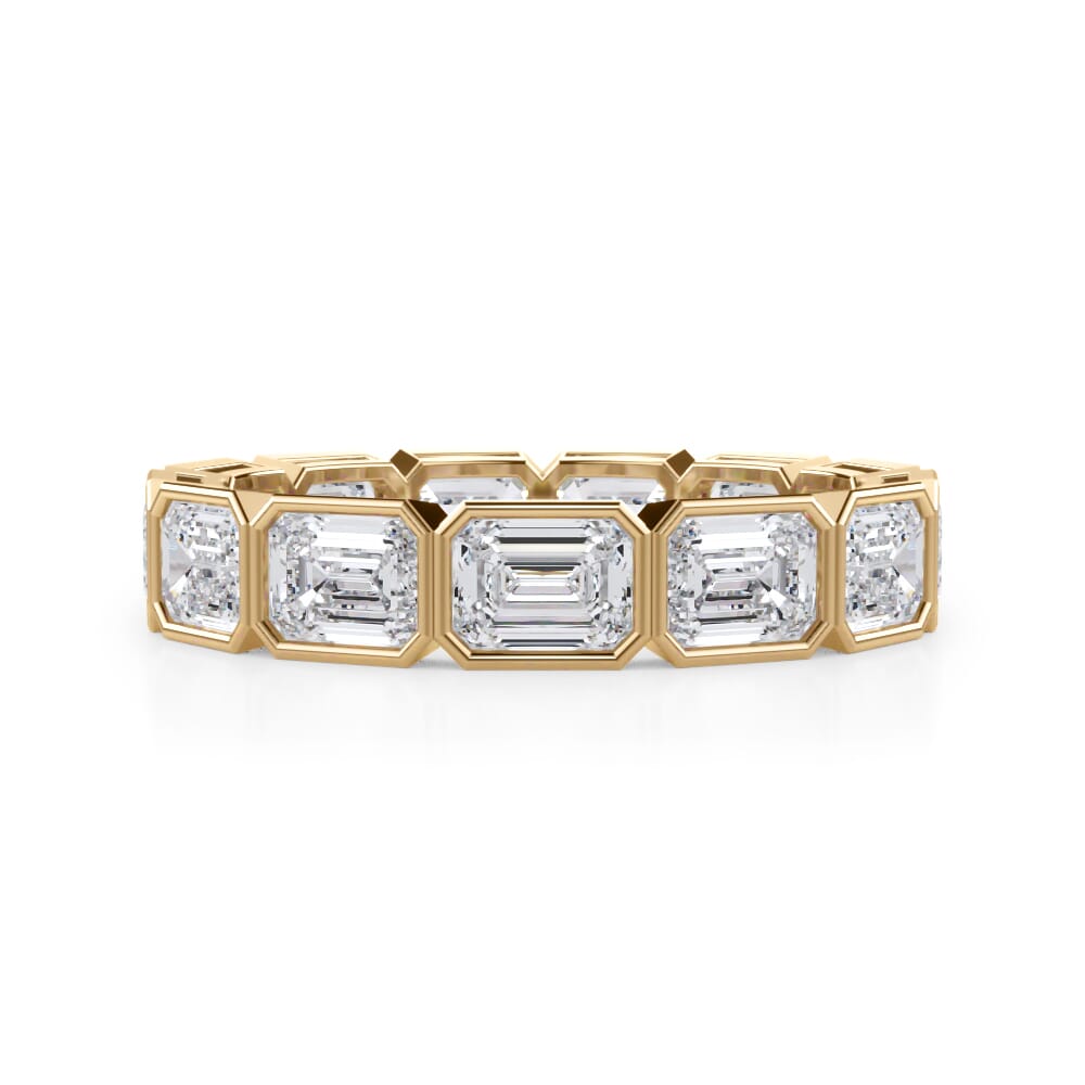 East-West Lab Grown Diamond Eternity Band in 14k Gold