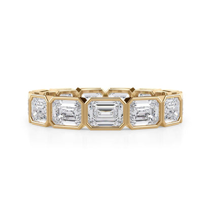 East-West Lab Grown Diamond Eternity Band in 14k Gold