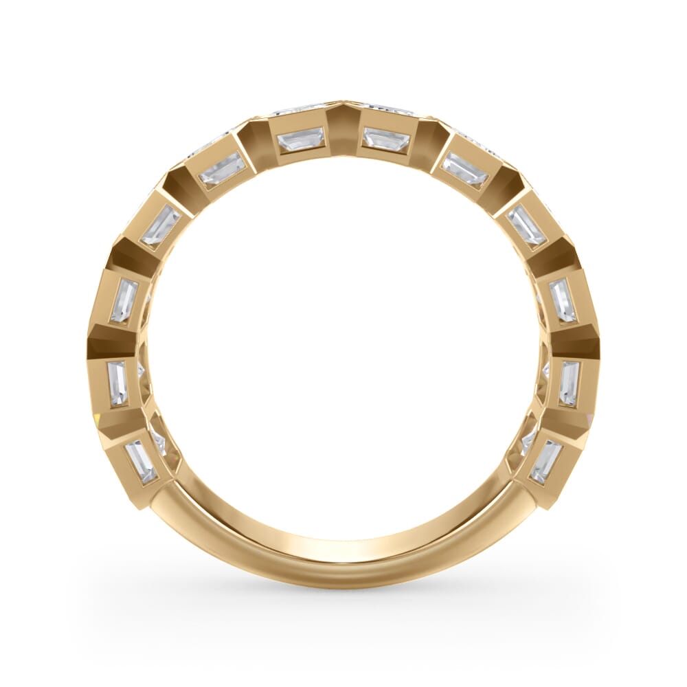 East-West Lab Grown Diamond Eternity Band in 14k Gold