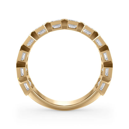 East-West Lab Grown Diamond Eternity Band in 14k Gold