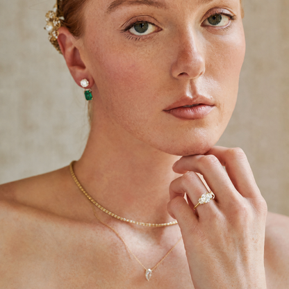 Lab-Grown Emerald Earring Jackets – Ebb &amp; Flow
