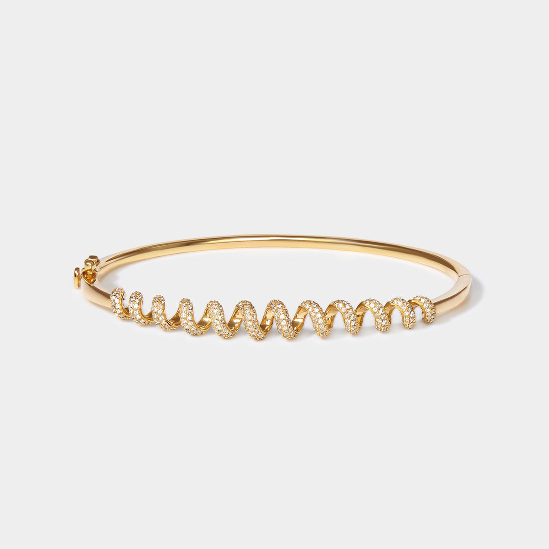The Tidal Twist Diamond Bangle