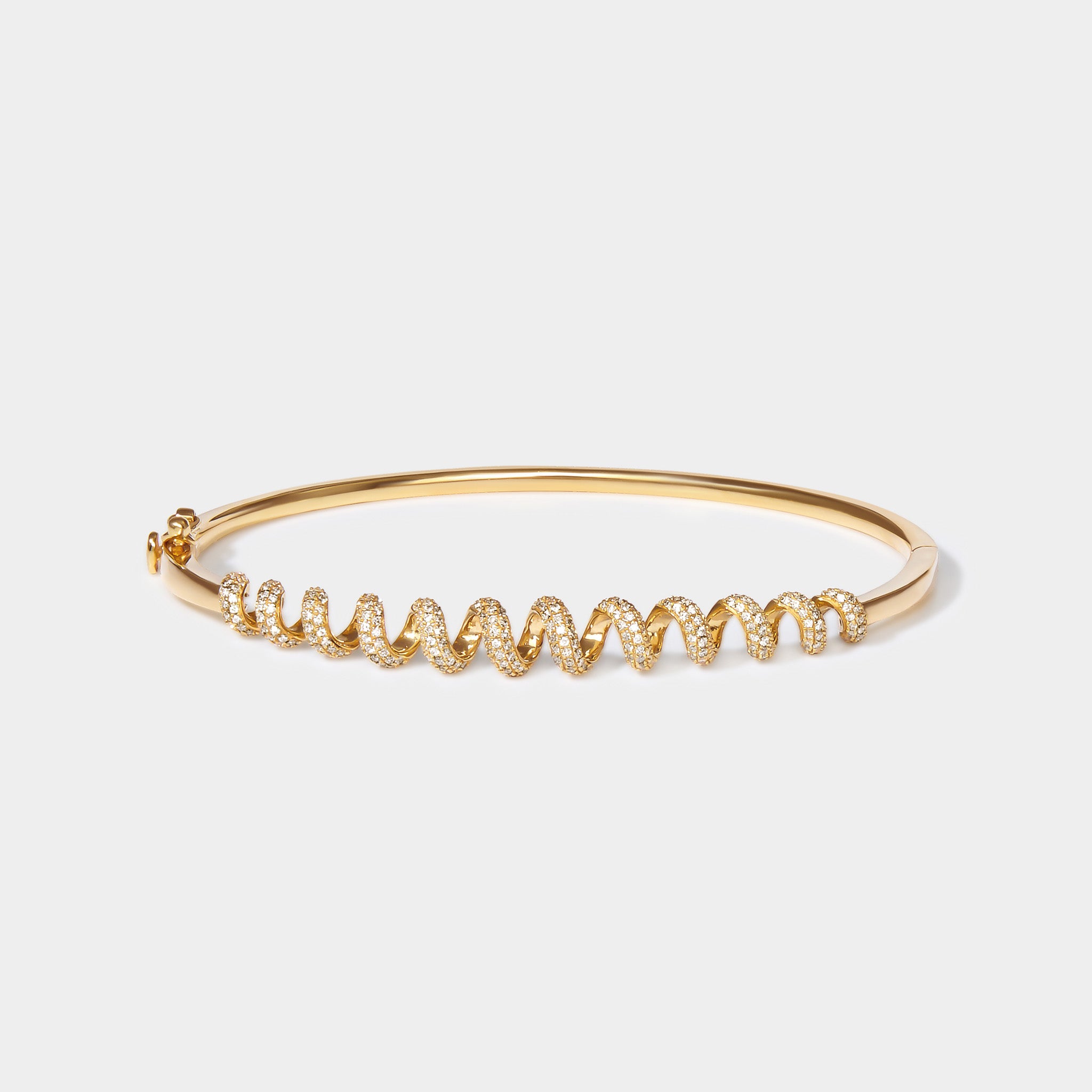 The Tidal Twist Diamond Bangle