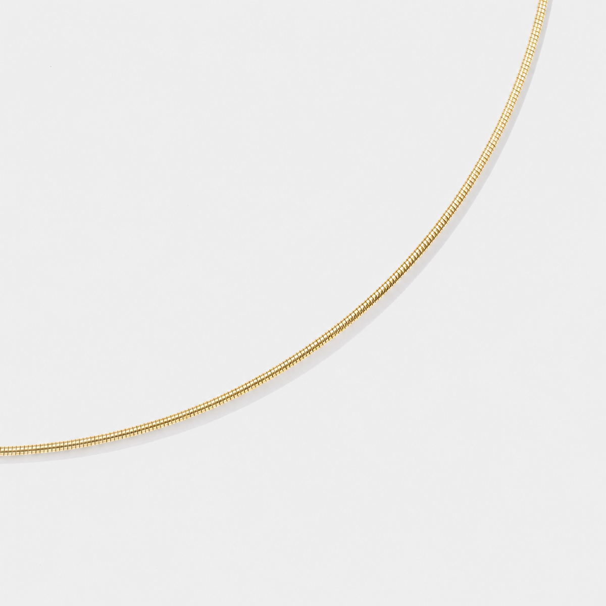14k Gold Flexible Omega Chain Necklace