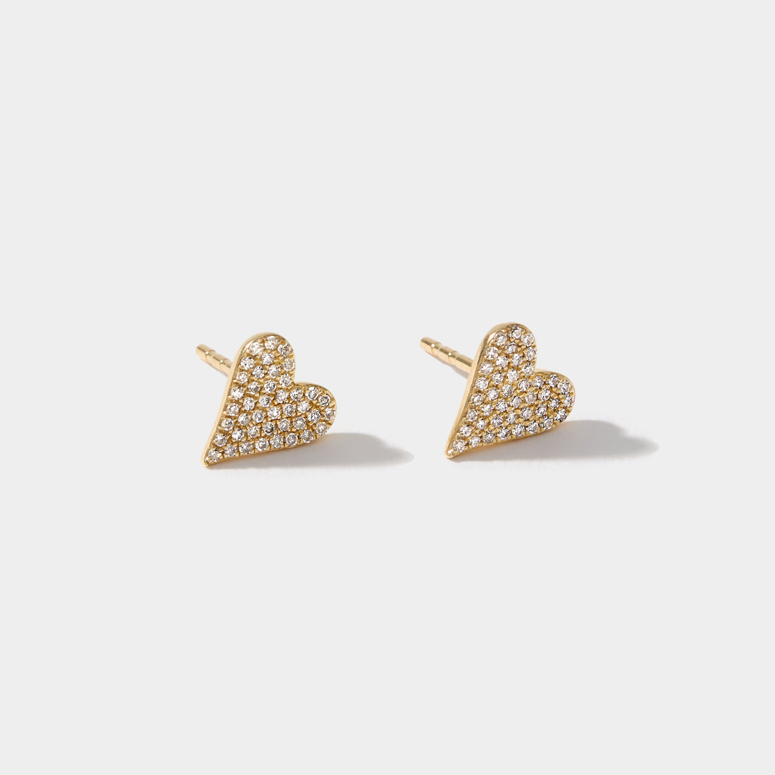 Diamond Heart Earrings