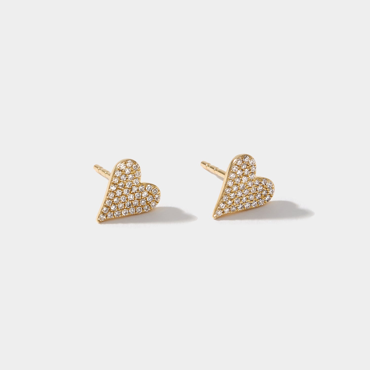 Diamond Heart Earrings