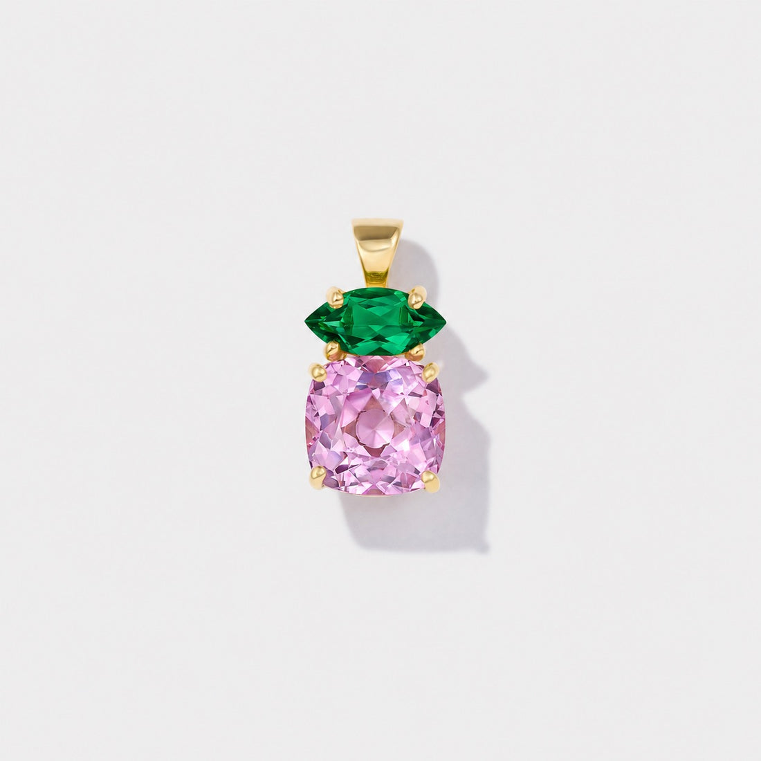 Breast cancer awareness necklace designed as meaningful fine jewelry for October fundraising and research support.