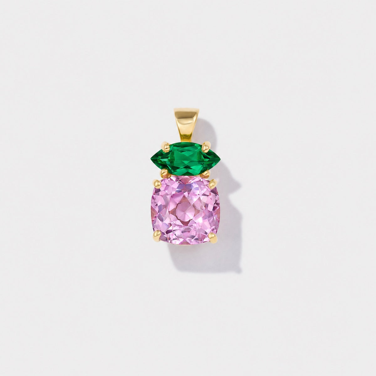 Breast cancer awareness necklace designed as meaningful fine jewelry for October fundraising and research support.